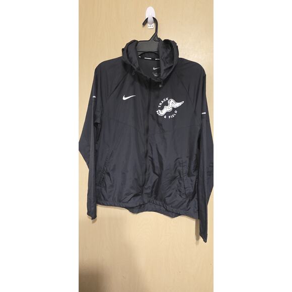 Nike Jackets & Blazers - Nike Women’s Lightweight Hooded Running Black, M High-school Track Field Crater